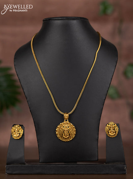 Antique chain with ganesha pendant