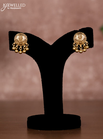 Antique chain with lakshmi design and golden beads hangings