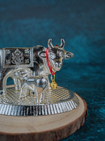 Silver Plated Cow and Calf - WBG0773