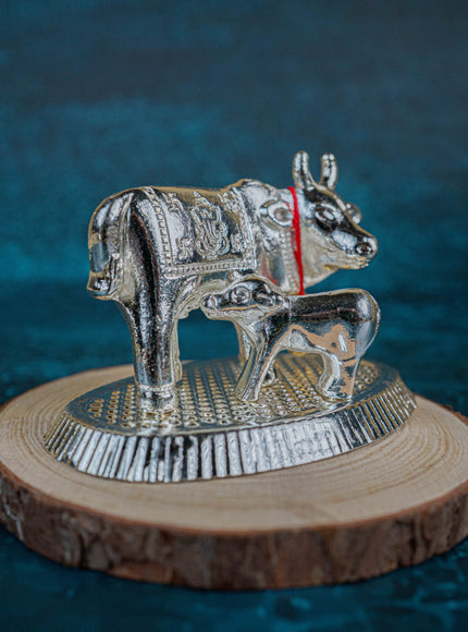 Silver Plated Cow and Calf - WBG0773