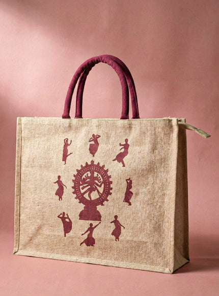 Customizable Juco Bag with Handle - Arangetram - WBG0943