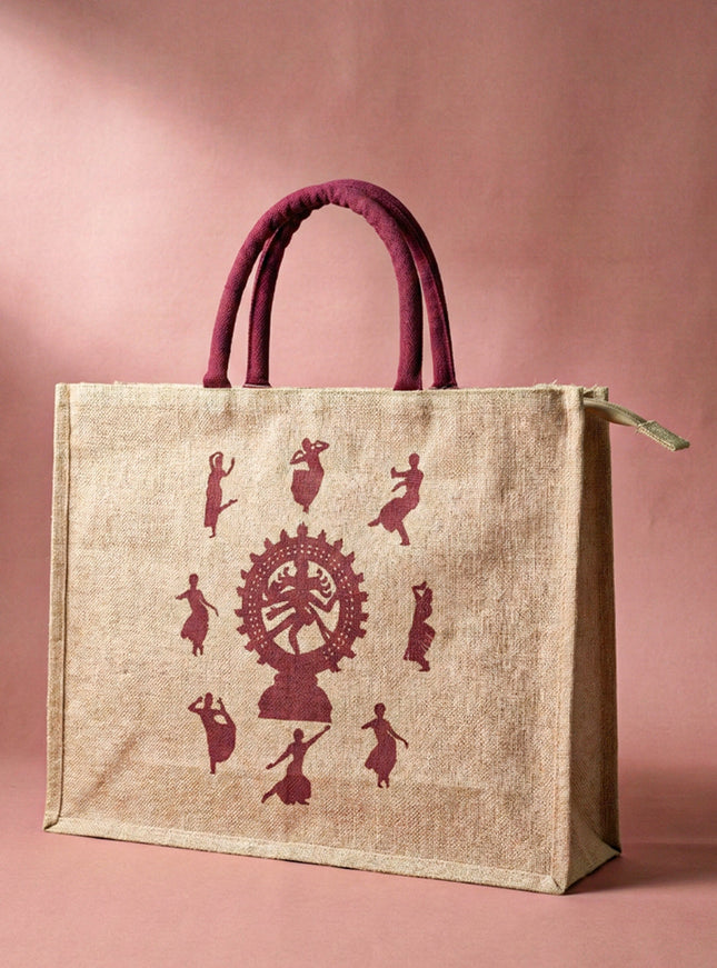 Customizable Juco Bag with Handle - Arangetram - WBG0943