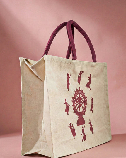 Customizable Juco Bag with Handle - Arangetram - WBG0943