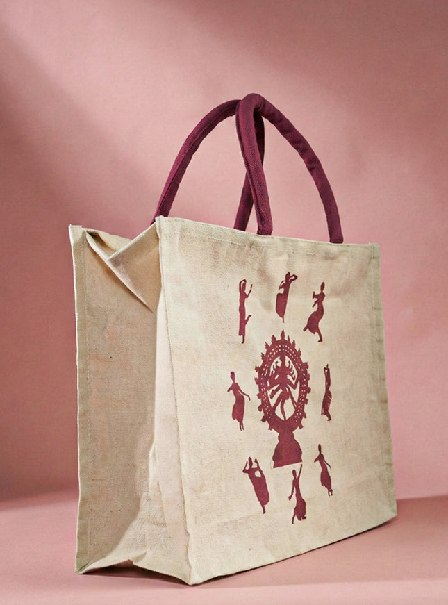 Customizable Juco Bag with Handle - Arangetram - WBG0943
