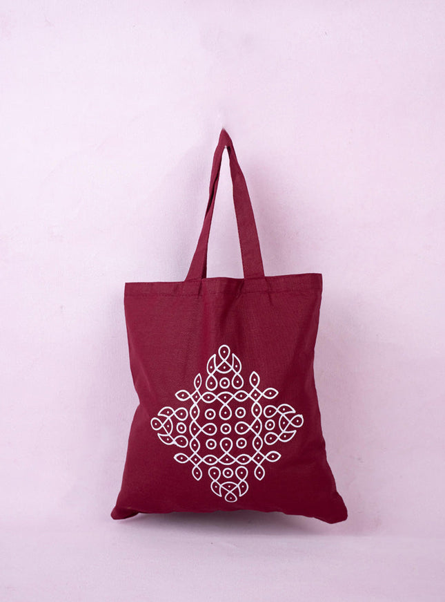 Rangoli Printed Cloth Bag - WBG1140