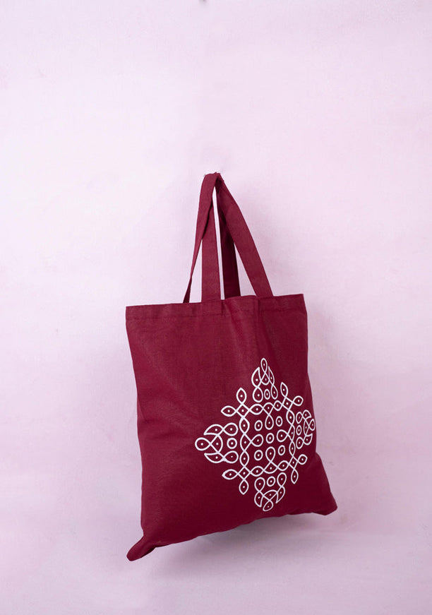 Rangoli Printed Cloth Bag - WBG1140
