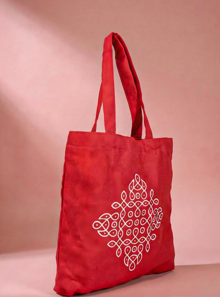 Rangoli Printed Cloth Bag - WBG1140
