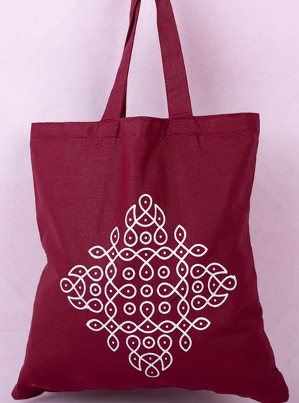 Rangoli Printed Cloth Bag - WBG1140
