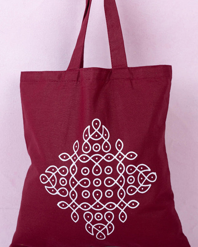 Rangoli Printed Cloth Bag - WBG1140