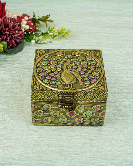 Jewel Box with Peacock Design - WBG1270