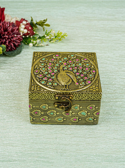 Jewel Box with Peacock Design - WBG1270