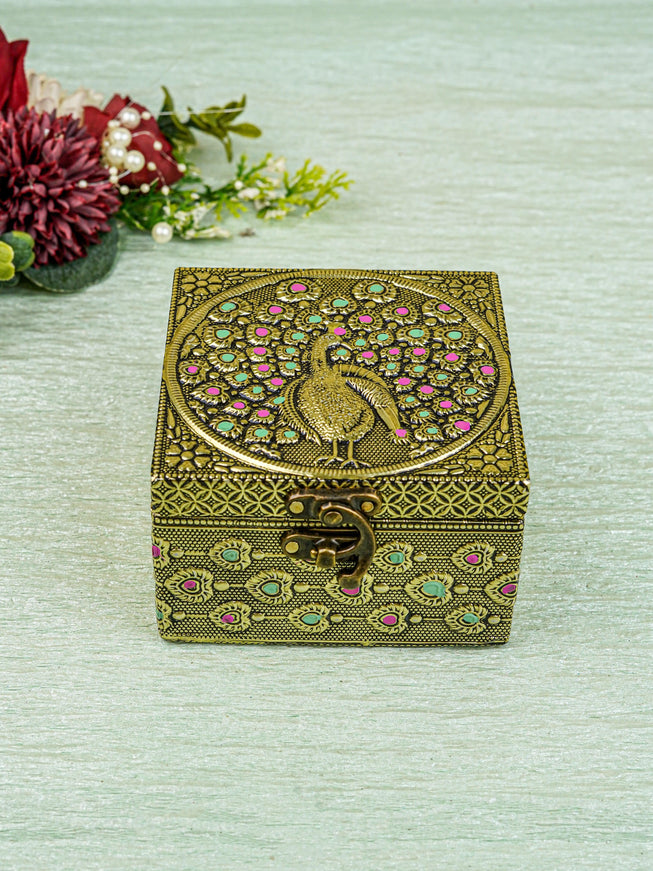 Jewel Box with Peacock Design - WBG1270