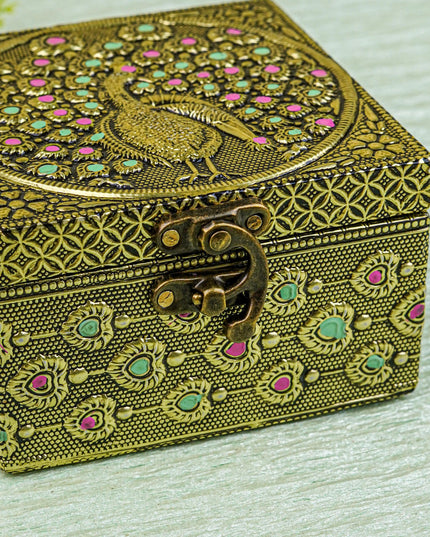 Jewel Box with Peacock Design - WBG1270