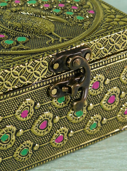 Jewel Box with Peacock Design - WBG1270