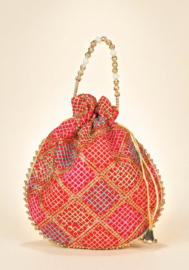 Multi Color - Potli Bags - WBG1433
