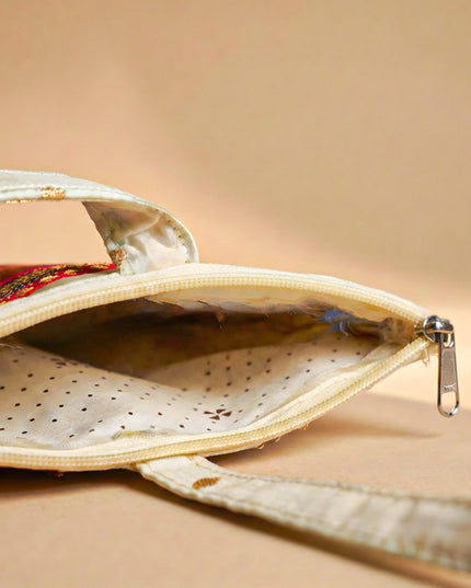 Handbag with Paithani Design - WBG1610