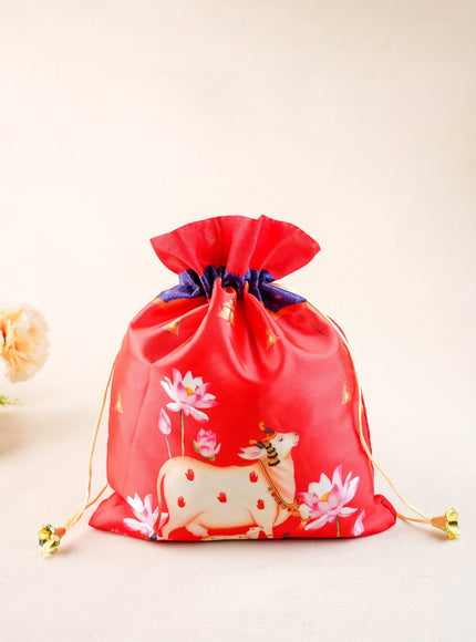 Pichwai String Bag - 11 x 8 inch - WBG1634