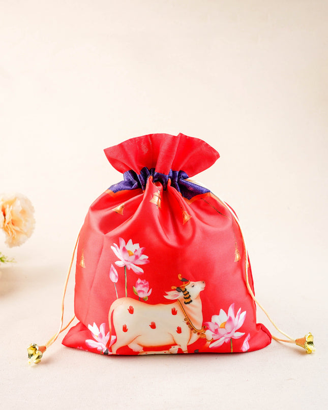 Pichwai String Bag - 11 x 8 inch - WBG1634