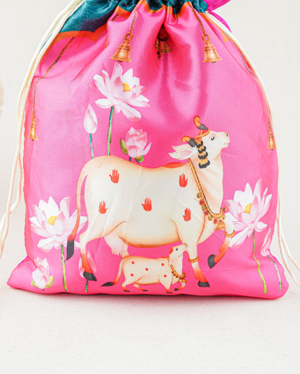 Pichwai String Bag - 11 x 8 inch - WBG1634