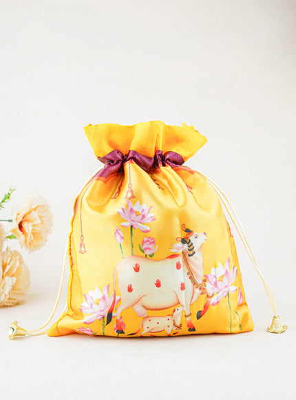 Pichwai String Bag - 11 x 8 inch - WBG1634
