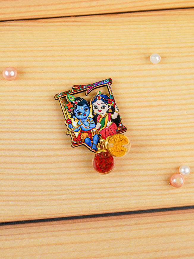 Radhakrishna Haldi Kumkum Set - WBG1720