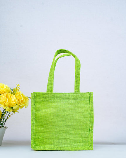 Jute Bag - Flower Design - WBG1751