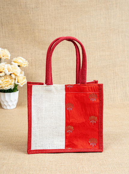 Jute Bag with Contrast Border - WBG1762
