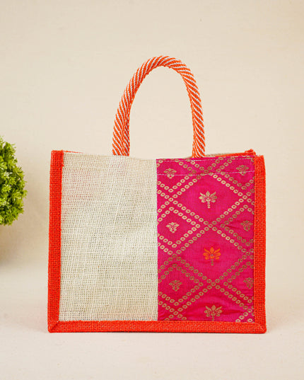 Jute Bag with Contrast Border - WBG1762
