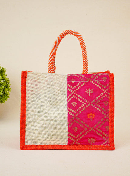 Jute Bag with Contrast Border - WBG1762