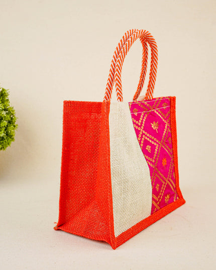 Jute Bag with Contrast Border - WBG1762
