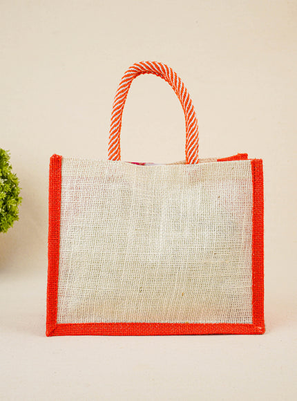 Jute Bag with Contrast Border - WBG1762