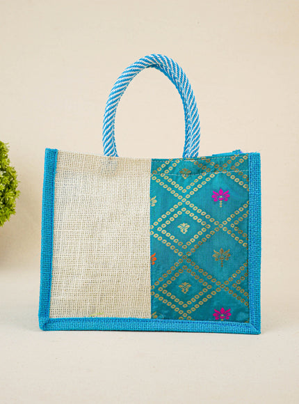 Jute Bag with Contrast Border - WBG1762