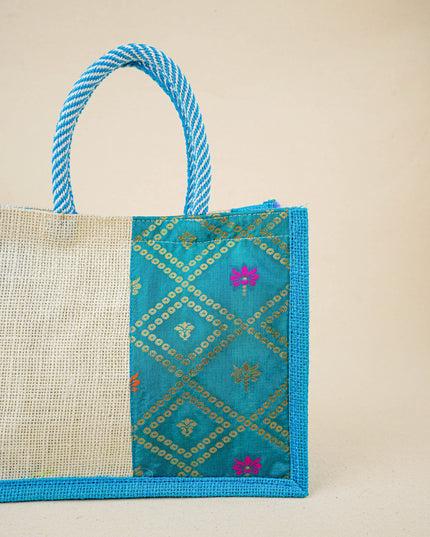Jute Bag with Contrast Border - WBG1762