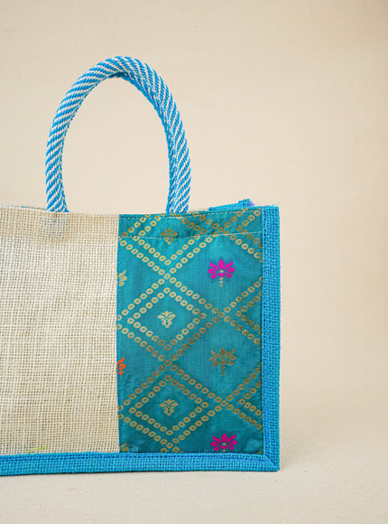 Jute Bag with Contrast Border - WBG1762