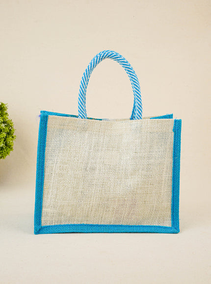 Jute Bag with Contrast Border - WBG1762