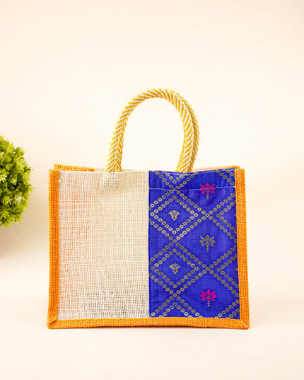 Jute Bag with Contrast Border - WBG1762