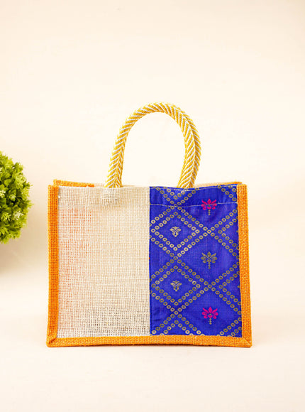 Jute Bag with Contrast Border - WBG1762