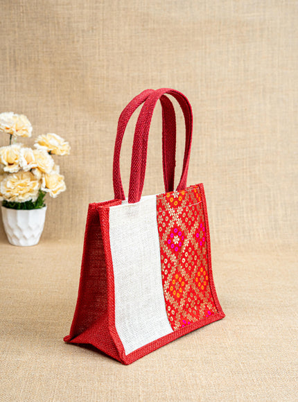 Jute Bag with Contrast Border - WBG1762