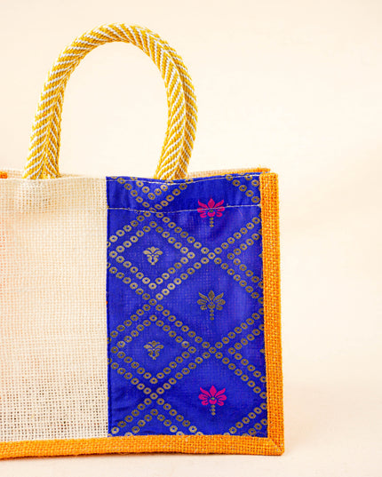 Jute Bag with Contrast Border - WBG1762
