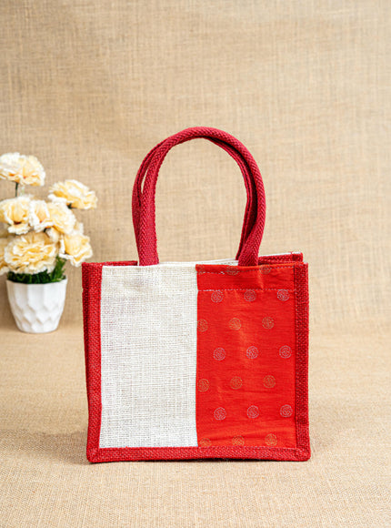 Jute Bag with Contrast Border - WBG1762