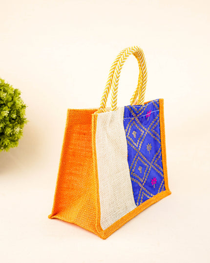 Jute Bag with Contrast Border - WBG1762