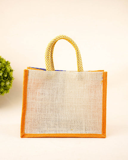 Jute Bag with Contrast Border - WBG1762
