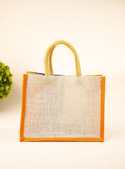 Jute Bag with Contrast Border - WBG1762