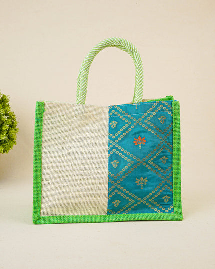 Jute Bag with Contrast Border - WBG1762