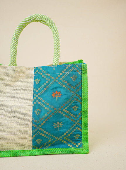 Jute Bag with Contrast Border - WBG1762