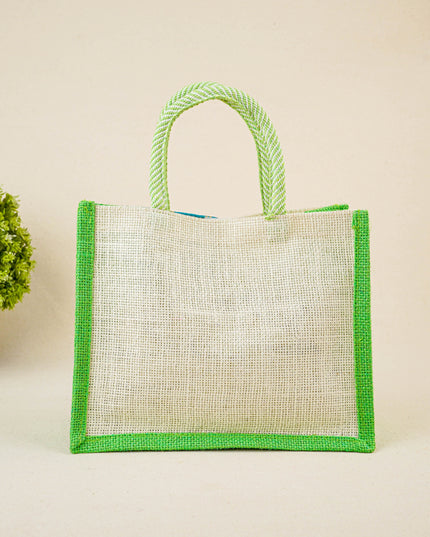 Jute Bag with Contrast Border - WBG1762