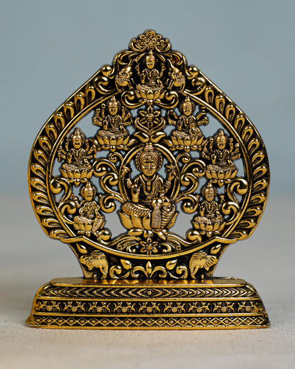 Murti - Ashtalakshmi - Gold Antique Finish - 3 inch - WBG1794-1