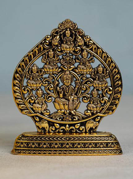 Murti - Ashtalakshmi - Gold Antique Finish - 3 inch - WBG1794-1