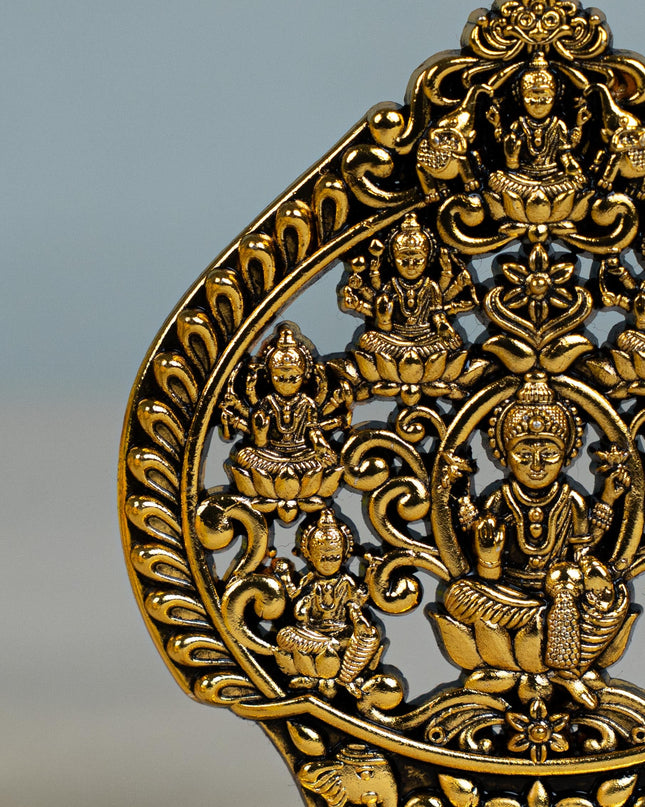 Murti - Ashtalakshmi - Gold Antique Finish - 3 inch - WBG1794-1