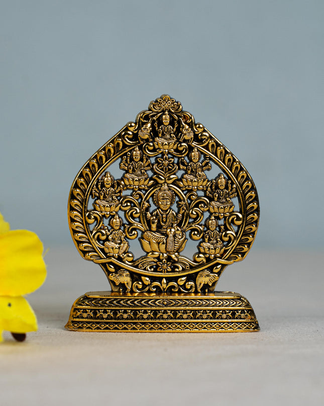 Murti - Ashtalakshmi - Gold Antique Finish - 3 inch - WBG1794-1